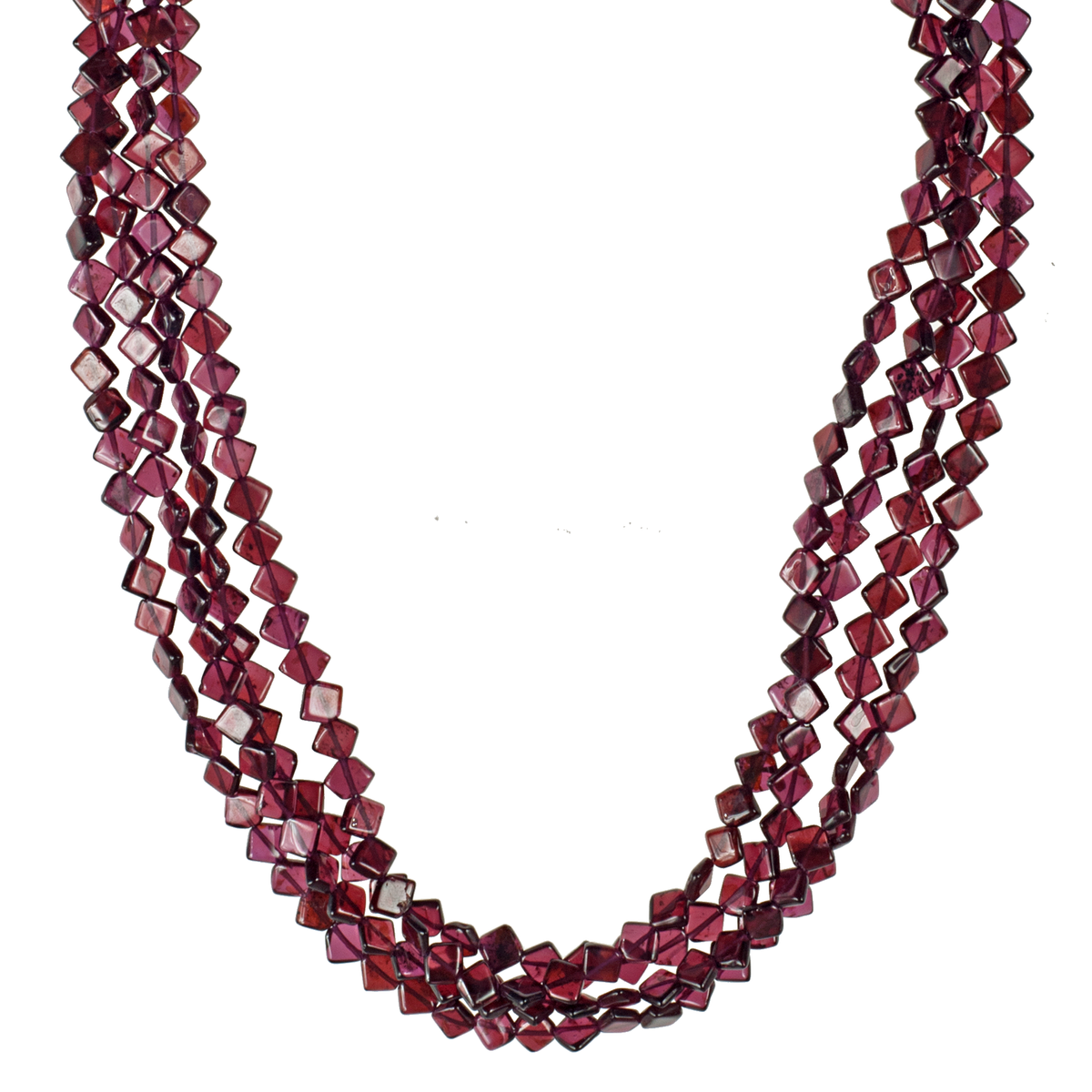 16” Pink Garnet Bead, Garnet Chip Bead Strand, Garnet Bead Necklace, Beaded  Garnet