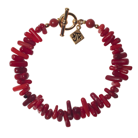Bamboo Coral Stack Bracelet