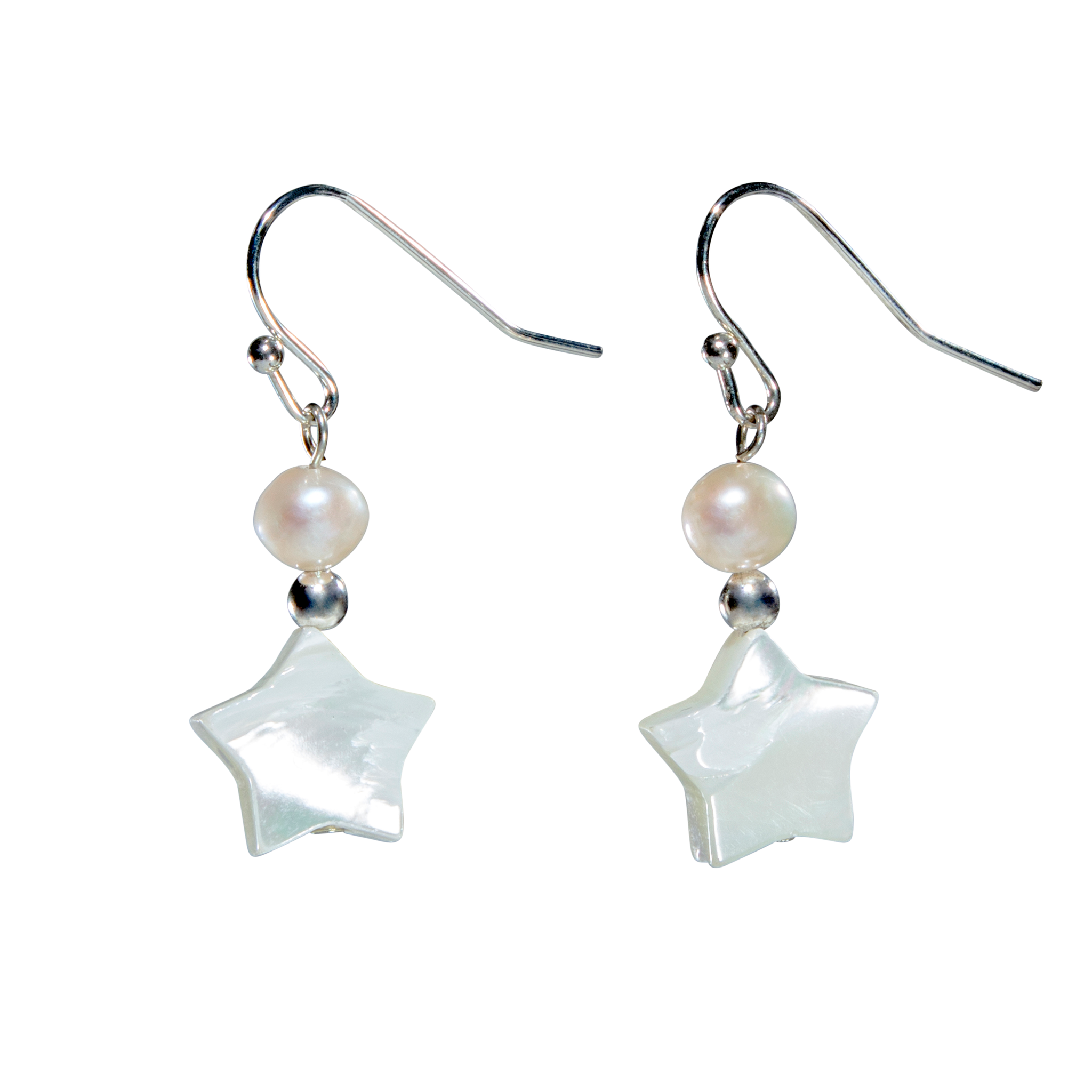 Mother Of Pearl Star Earring