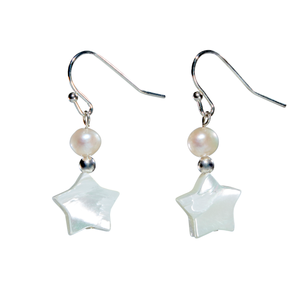Mother Of Pearl Star Earring