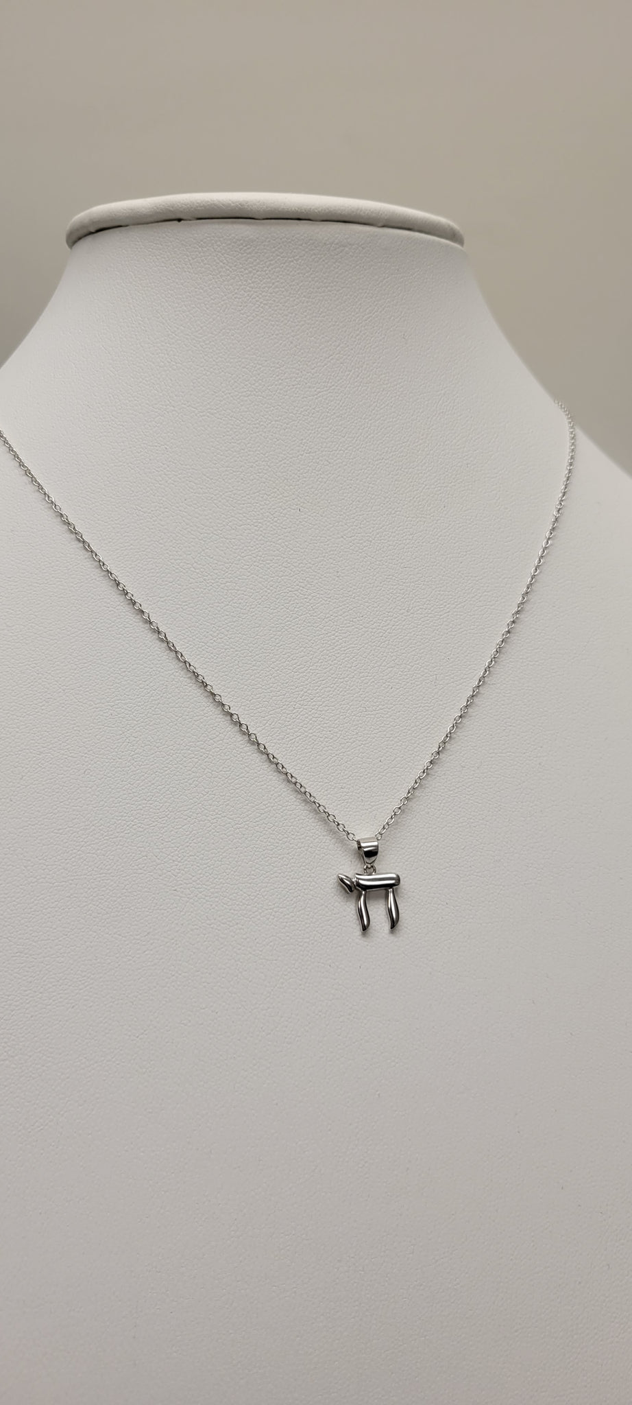 Sterling Silver Chai pendant necklace