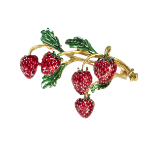 Strawberry Cluster Pin
