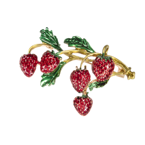 Strawberry Cluster Pin