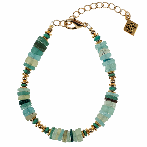 Genuine Roman Glass Disc Bracelet