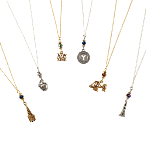 Fine Chain Glam Crystal NYC Charm Choker