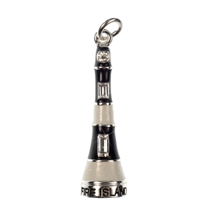 Fire Island Enameled Lighthouse Charm Charm