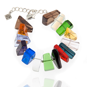 Stained Glass Gem Bracelet