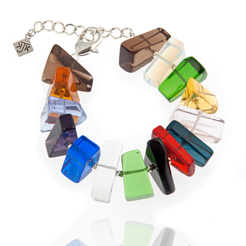 Stained Glass Gem Bracelet
