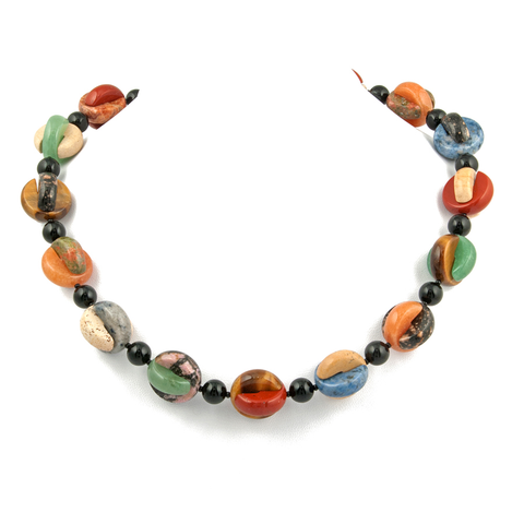 Interlocking Multistones W/Onyx Choker