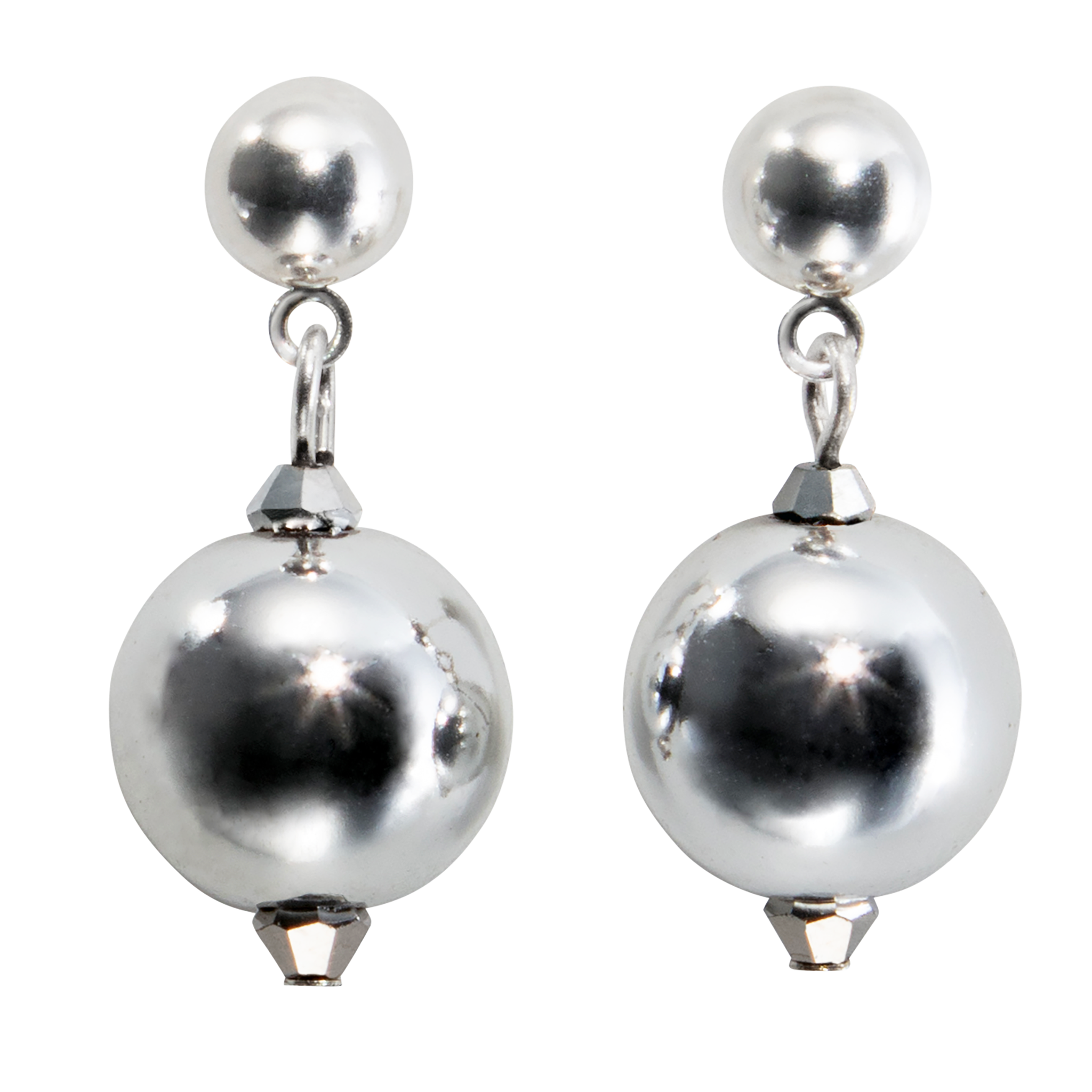 Mirrorball On Dome Post Earring