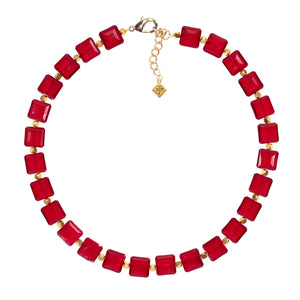 Red Radiant Crystal Choker