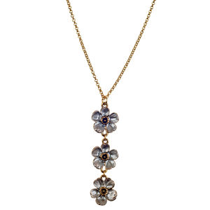 Triple Blush Cherry Blossom & Chain Choker