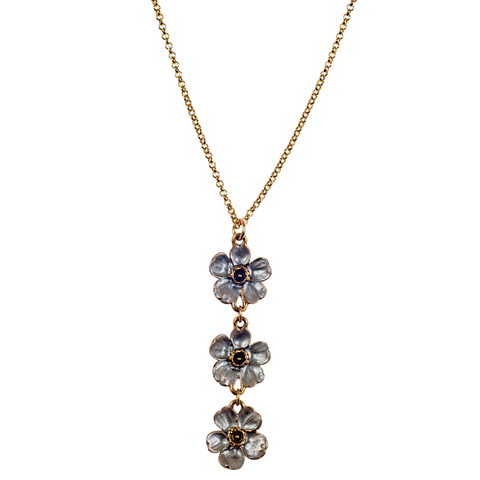 Triple Blush Cherry Blossom & Chain Choker