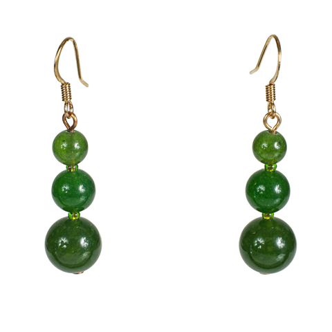 Graduated Jade Earring