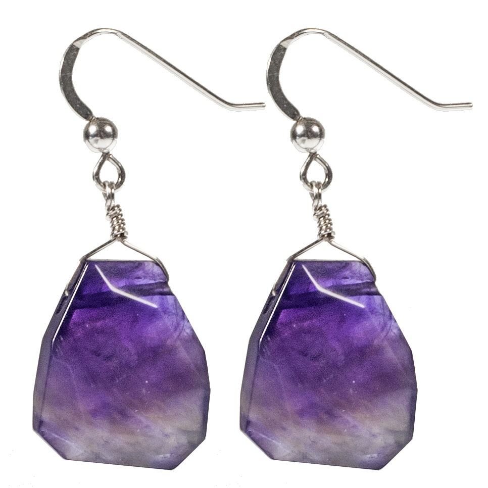 Faceted Chunky Drop Earring