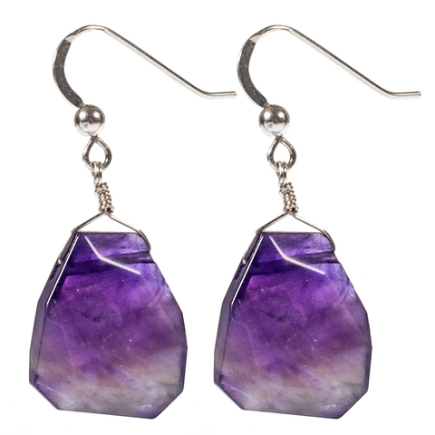 Faceted Chunky Drop Earring