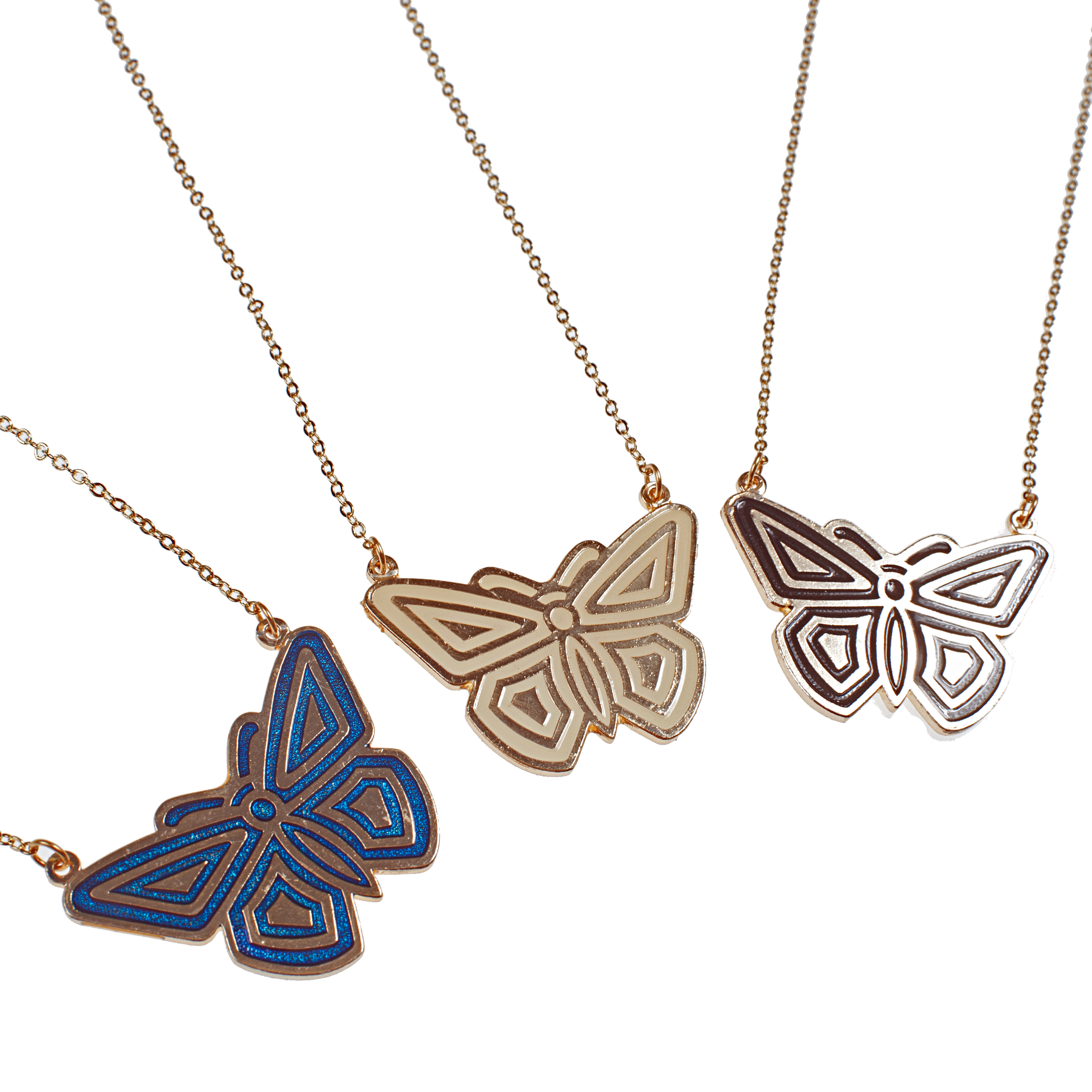 Limited Edition Vintage Enamel  Butterfly  Choker
