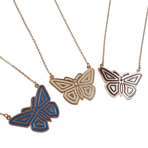 Limited Edition Vintage Enamel  Butterfly  Choker