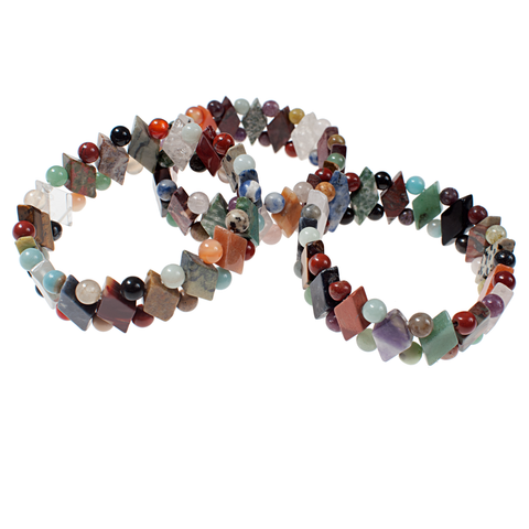 Multistone Diamond Elastic Bracelet