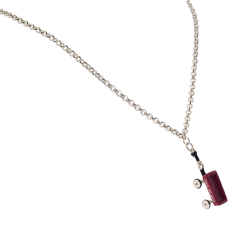 Silver Rolo Chain With Fire Island Wagon Choker