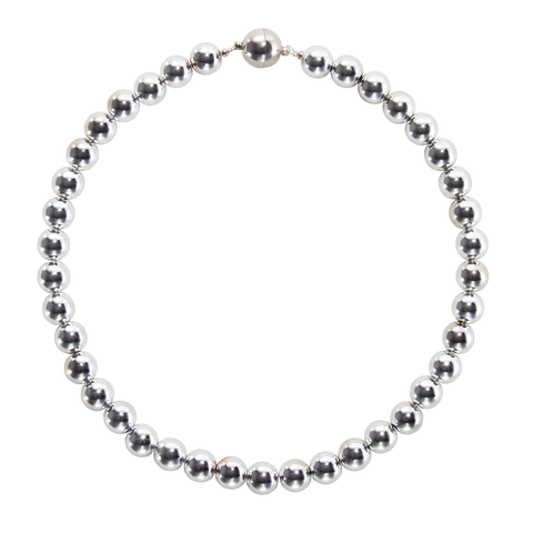 Full-Round Mirrorballs On Magnetic Clasp Choker