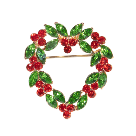 Heart Wreath Pin
