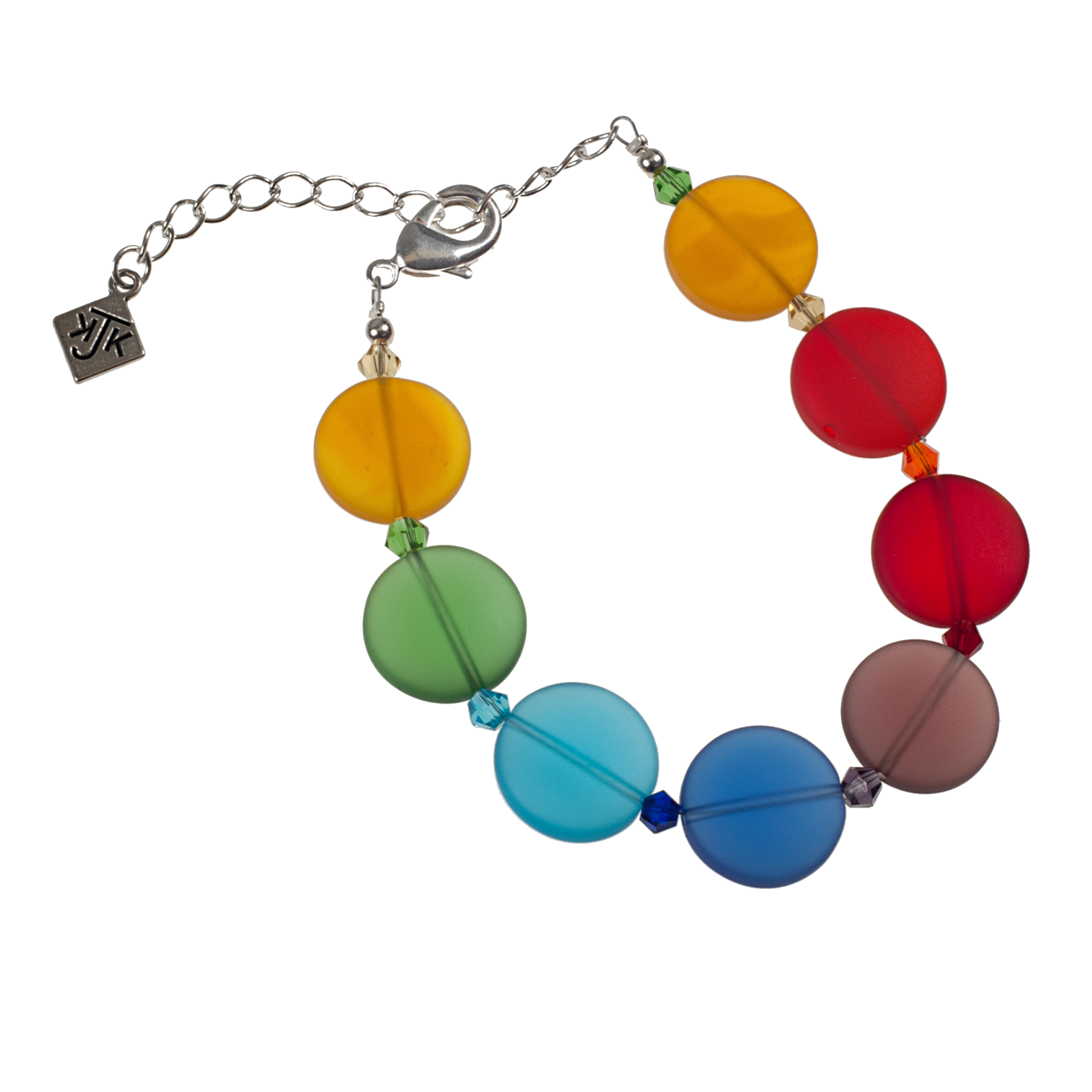 Rainbow Recycled Dots Bracelet