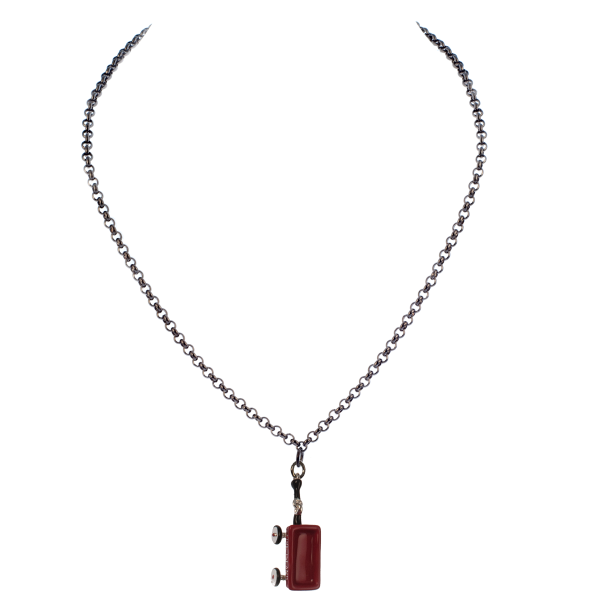 Fire Island Red Wagon Charm Necklace - KJKStyle