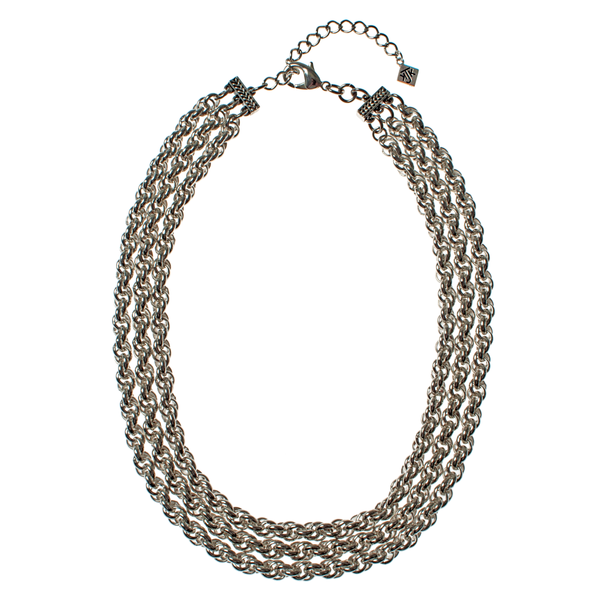 Triple strand Italian Rope Chain Necklace - KJKStyle