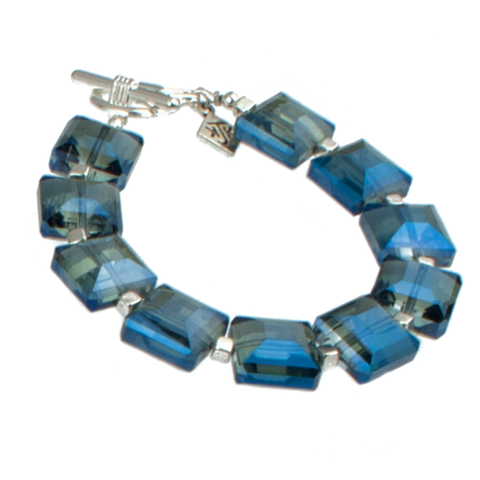 Blue Radiant Crystal Bracelet - KJKStyle